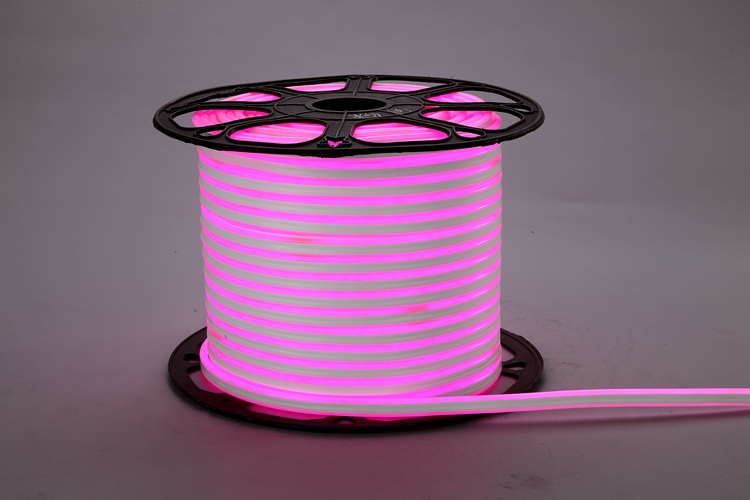 Bande lumineuse Rose flexible d'un côté