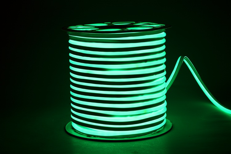 연성 단면 녹색 막대 램프