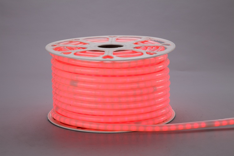 Cinturón de luz roja flexible circular
