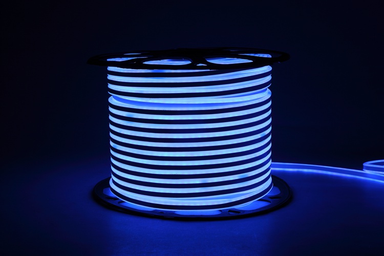 Cinturón de luz azul flexible de un solo lado
