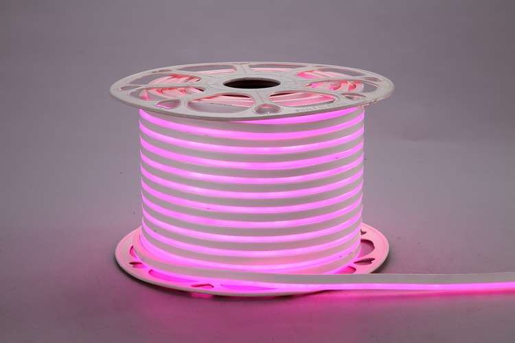 Luz de barra rosa flexible de un solo lado