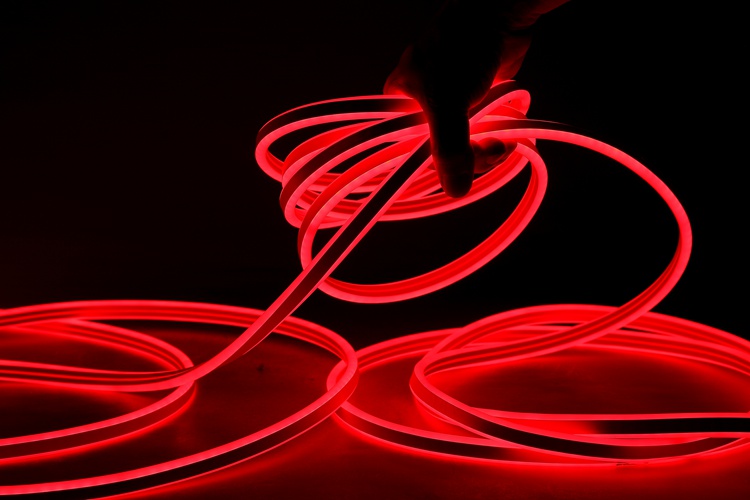 Cinturón de luz roja flexible de un solo lado